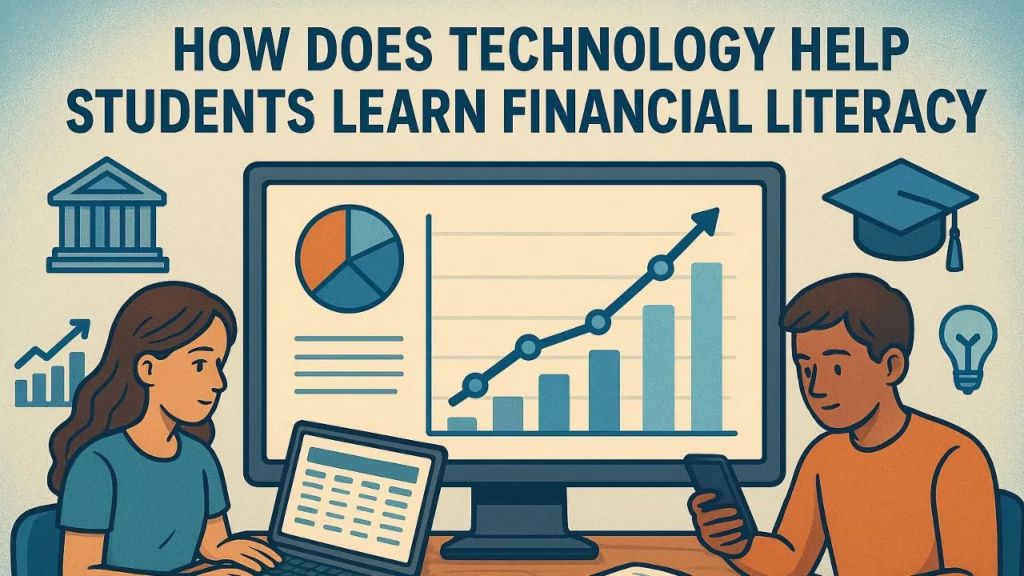how does technology help students learn financial literacy graph