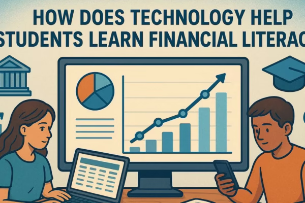 how does technology help students learn financial literacy graph