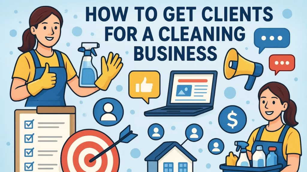 how to get clients for a cleaning business