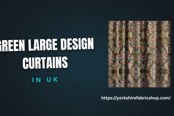 Green Large Design Curtains