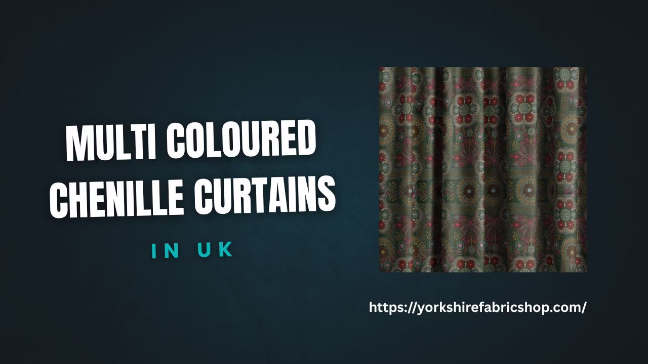 Multi Coloured Chenille Curtains