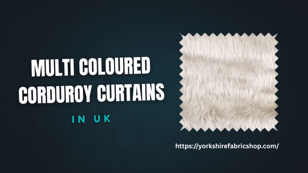 Multi Coloured Corduroy Curtains