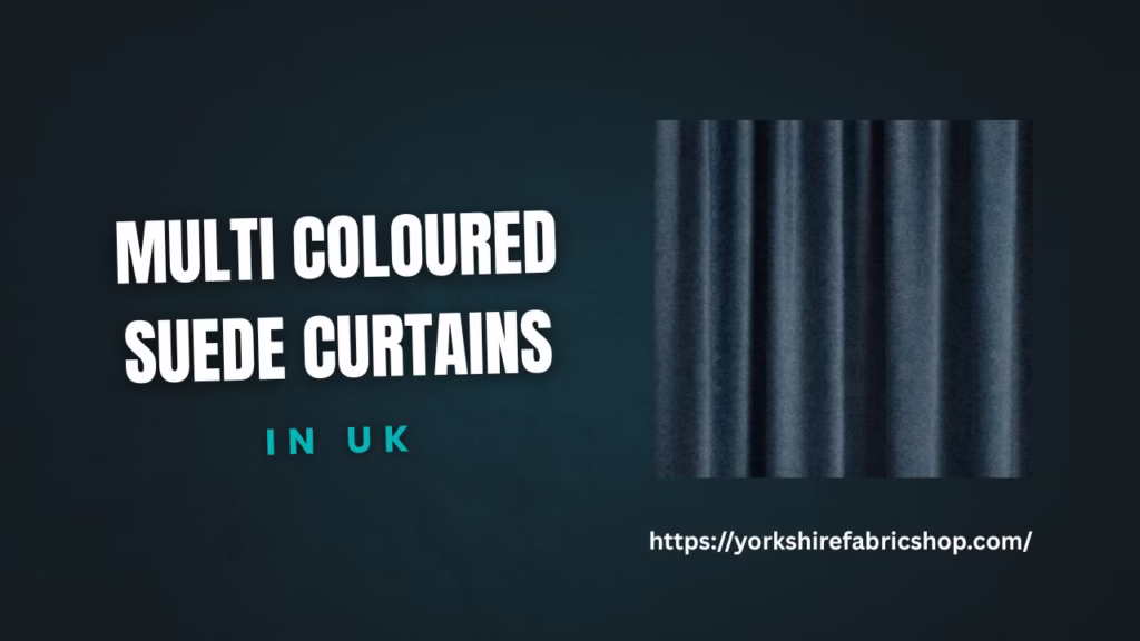 Multi Coloured Suede Curtains