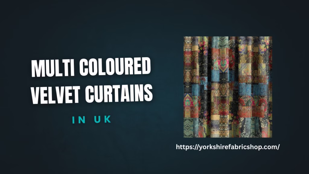 Multi Coloured Velvet Curtains