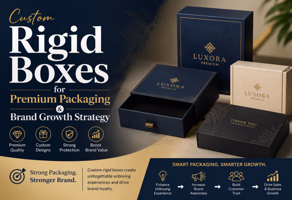 Custom Rigid Boxes for Premium Packaging and Brand Growth Strategy